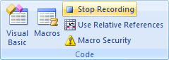 The Stop Recording button