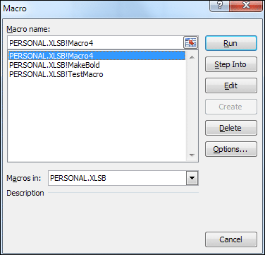 Deleting a Macro in Excel