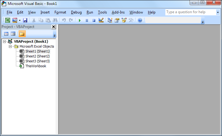 The Excel VBA Editor