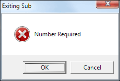 A message box with a Tiltle set