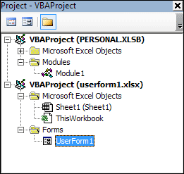 The Project Explorer